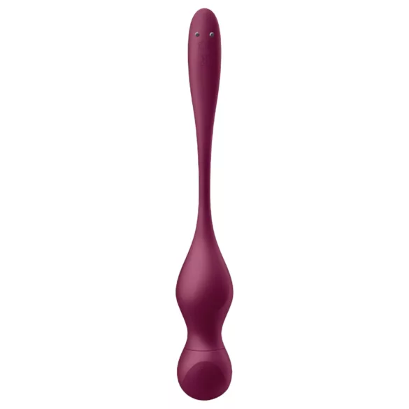 Satisfyer Love Birds Vary - lietotnes vadāmas vibrējošās geišas bumbiņas (sarkanas)