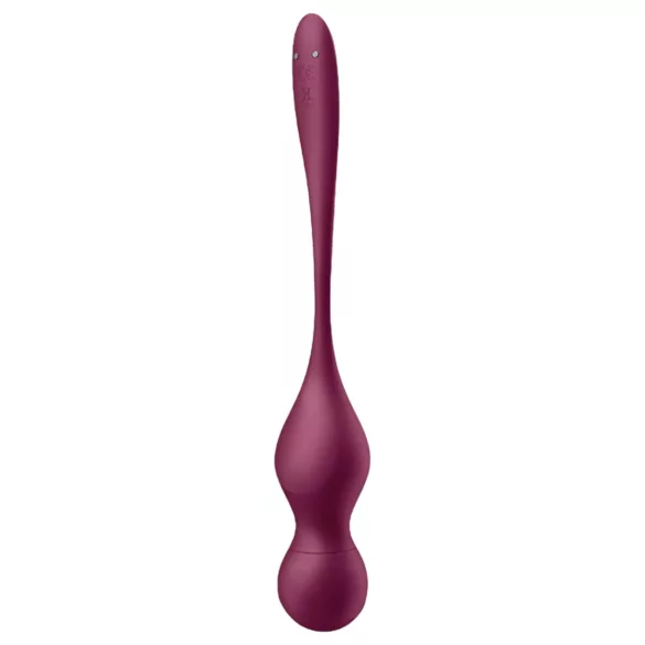 Satisfyer Love Birds Vary - lietotnes vadāmas vibrējošās geišas bumbiņas (sarkanas)