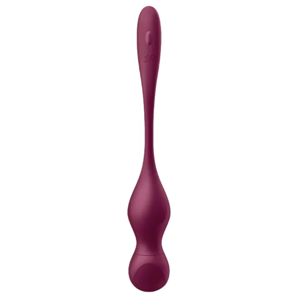 Satisfyer Love Birds Vary - lietotnes vadāmas vibrējošās geišas bumbiņas (sarkanas)