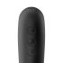 Satisfyer Dual Kiss - uzlādējams vaginālais un klitora vibrators (melns)