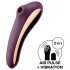 Satisfyer Dual Kiss - 2 vienā, vaginālais un klitora vibrators (violets)