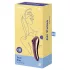 Satisfyer Dual Kiss - 2 vienā, vaginālais un klitora vibrators (violets)