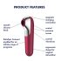 Satisfyer Dual Love - inteliģentais maksts un klitora vibrators (sarkans)