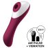 Satisfyer Dual Crush - uzlādējams vaginālais un klitora vibrators sarkans