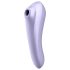 Satisfyer Dual Pleasure - gudrais 2in1 gaisa viļņu vibrators (violets)