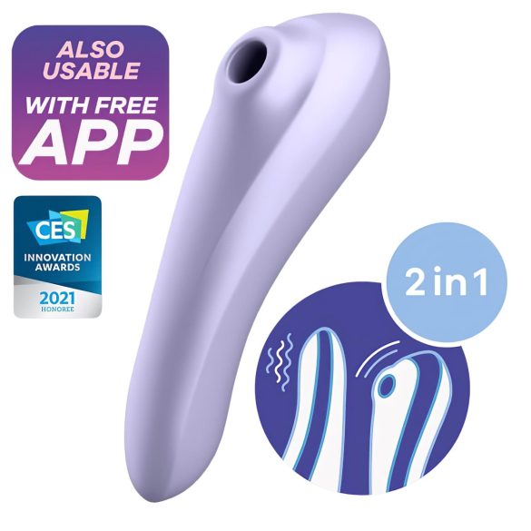 Satisfyer Dual Pleasure - klitora un vagīnas vibrators ar gaisa viļņiem, violets