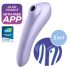 Satisfyer Dual Pleasure - gudrais 2in1 gaisa viļņu vibrators (violets)
