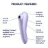 Satisfyer Dual Pleasure - gudrais 2in1 gaisa viļņu vibrators (violets)