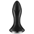 Satisfyer Rotator Plug 1 - pērļots anālais vibrators (melns)