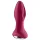Satisfyer Rotator Plug 2 - anālais vibrators ar lodītēm, uzlādējams, sarkans