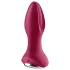 Satisfyer Rotator Plug 2 - anālais vibrators ar lodītēm, uzlādējams, sarkans