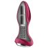 Satisfyer Rotator Plug 2 - uzlādējams, pērļains anālais vibrators (sarkans)