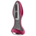 Satisfyer Rotator Plug 2 - anālais vibrators ar lodītēm, uzlādējams, sarkans