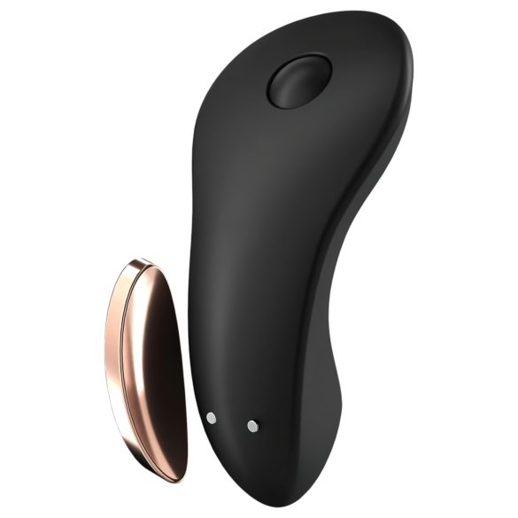 Satisfyer Little Secret - klitora vibrators ar Bluetooth, ūdensizturīgs, melns
