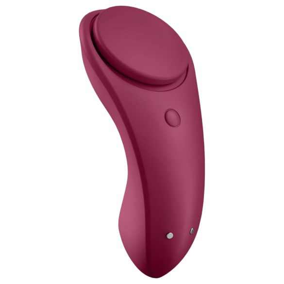 Satisfyer Sexy Secret - gudrais ūdensizturīgais biksīšu vibrators (sarkans)