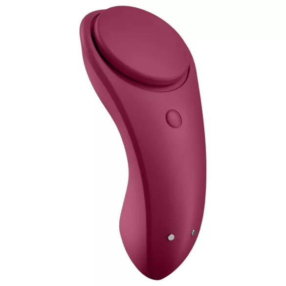Satisfyer Sexy Secret - valkājams, ar lietotni vadāms biksīšu vibrators (sarkans)