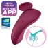 Satisfyer Sexy Secret - gudrais ūdensizturīgais biksīšu vibrators (sarkans)