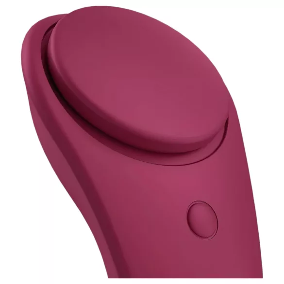 Satisfyer Sexy Secret - valkājams, ar lietotni vadāms biksīšu vibrators (sarkans)