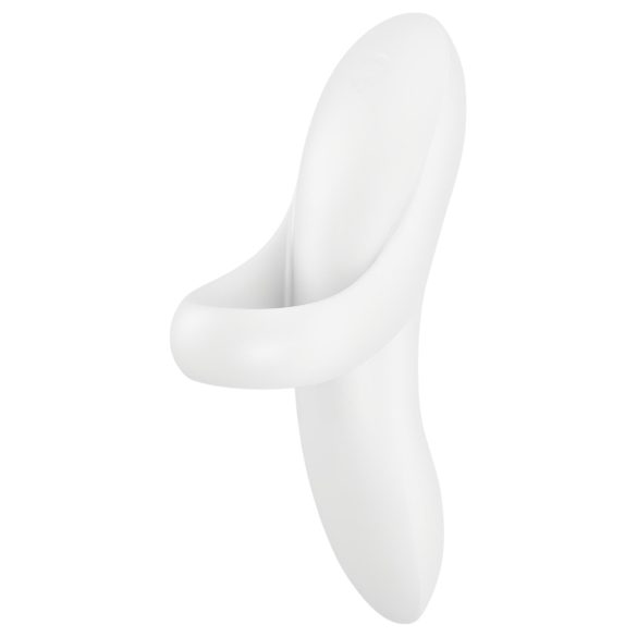 Satisfyer Bold Lover - uzlādējams, ūdensizturīgs pirkstu vibrators (balts)