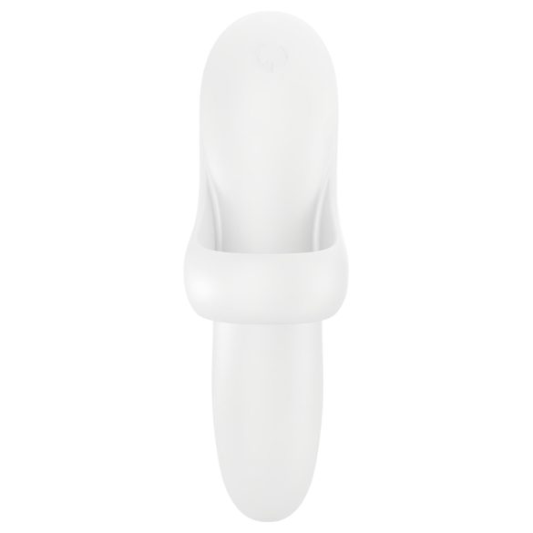 Satisfyer Bold Lover - pirkstu vibrators uzlādējams ūdensizturīgs balts