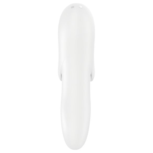 Satisfyer Bold Lover - pirkstu vibrators uzlādējams ūdensizturīgs balts