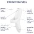 Satisfyer Bold Lover - uzlādējams, ūdensizturīgs pirkstu vibrators (balts)