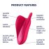 Satisfyer High Fly - uzlādējams, ūdensnecaurlaidīgs klitora vibrators (rozā)