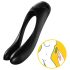 Satisfyer Candy Cane - uzlādējams, ūdensizturīgs divzaru vibrators (melns)