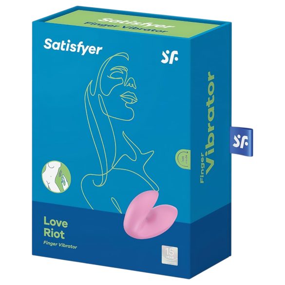 Satisfyer Love Riot - uzlādējams, ūdensizturīgs pirkstu vibrators (rozā)