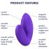 Satisfyer pirkstu vibrators uzlādējams ūdensizturīgs violets
