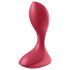 Satisfyer Backdoor Lover - uzlādējams, ūdensizturīgs anālais vibrators (sarkans)