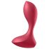 Satisfyer Backdoor Lover - uzlādējams, ūdensizturīgs anālais vibrators (sarkans)