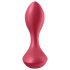 Satisfyer Backdoor Lover - uzlādējams, ūdensizturīgs anālais vibrators (sarkans)