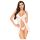 Penthouse Pēc Saulrieta - caurspīdīgs babydolls un stringi (balti) - L/XL