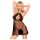 Penthouse Libido Boost - mežģīņu babydolls un stringbiksītes (melns) - M/L