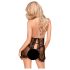 Penthouse Libido Boost - mežģīņu babydolls un stringbiksītes (melns) - L/XL