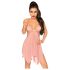 Penthouse Sweet Beast — rozā babydoll komplekts