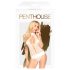 Penthouse Perfektais Mīlnieks - kakla siksnas bodijs (balts) - M/L