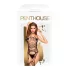 Penthouse Fatal Look - tīkliņveida komplekts (melns) - XL