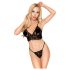 Penthouse Dubulta Spice - mežģīņu krūštura komplekts (melns) - M/L