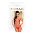 Penthouse Body Search - atvērts sarkans tīkliņu kombinezons