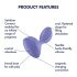 Satisfyer Sweet Seal - gudrais anālais vibrators (violets)