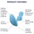 Satisfyer Deep Diver - vieds anālais vibrators (zils)