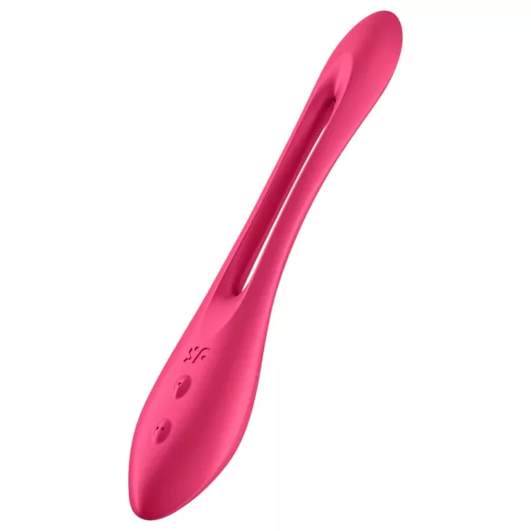 Satisfyer pāris vibrators elastīgs uzlādējams sarkans