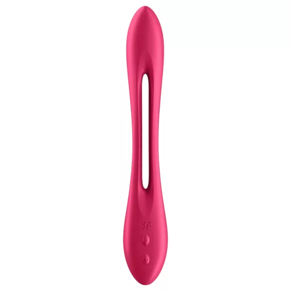 Satisfyer pāris vibrators elastīgs uzlādējams sarkans