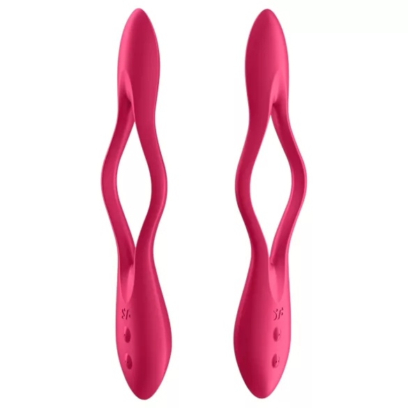 Satisfyer pāris vibrators elastīgs uzlādējams sarkans