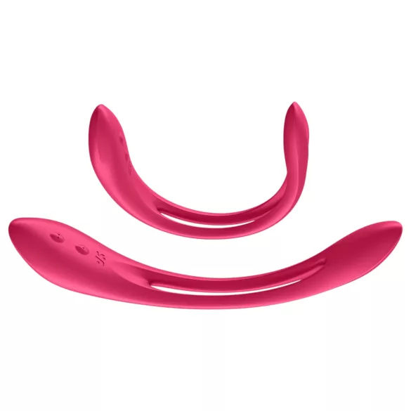 Satisfyer pāris vibrators elastīgs uzlādējams sarkans