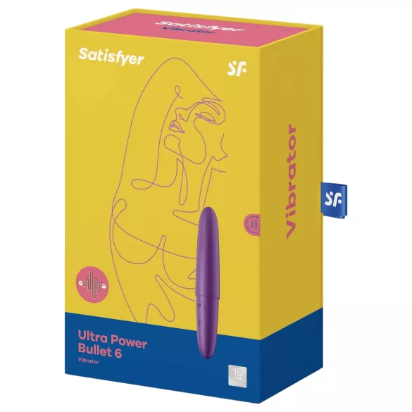 Satisfyer vibrators Ultra Power Bullet 6 ūdensizturīgs uzlādējams violets
