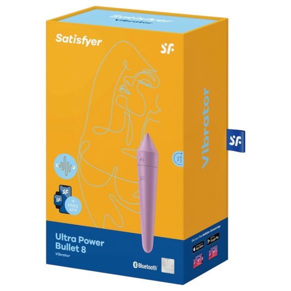 Satisfyer vibrators Ultra Power Bullet 8 ūdensizturīgs lila