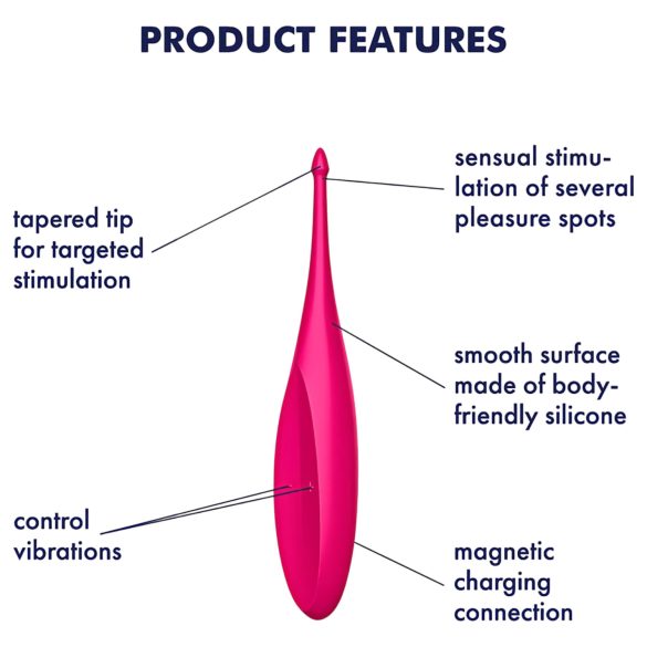 Satisfyer Twirling Fun - klitorālais vibrators ūdensizturīgs uzlādējams rozā
